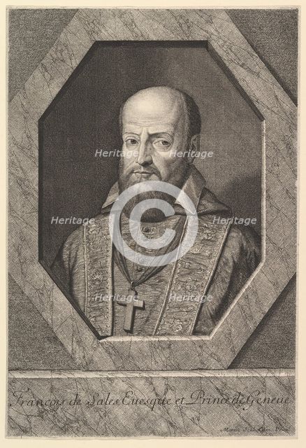 Saint Francois de Sales, eveque de Geneve. Creator: Jean Morin.