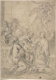 Saint Healing a Child, n.d. Creator: School of Carlo Maratti Italian, 1625-1713