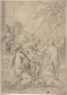 Saint Healing a Child, n.d. Creator: School of Carlo Maratti Italian, 1625-1713