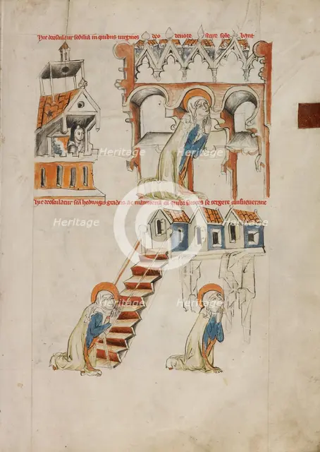 Saint Hedwig Kissing the Choirstalls at the Convent Trebnitz, 1353. Creator: Unknown.