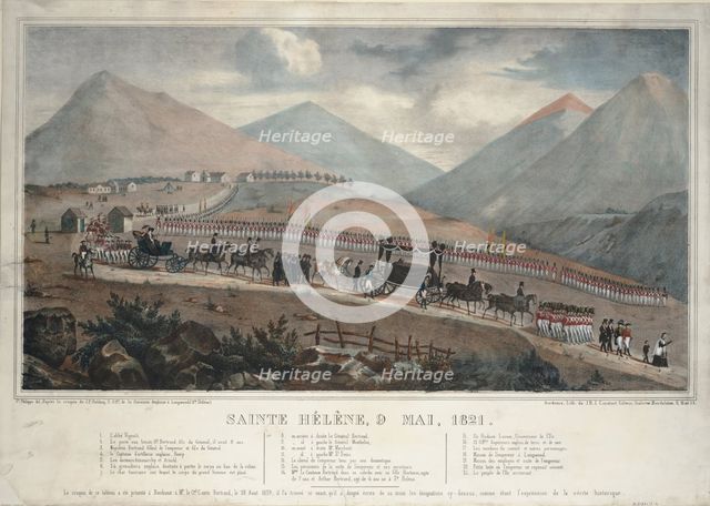Saint Helena, 9th May 1821, 1839. Artist: Anonymous  