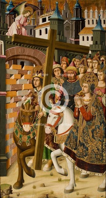 Saint Helena and the Emperor Heraclius, 1483-1487. Creator: Jiménez (Ximénez), Miguel (active 1462-1505).