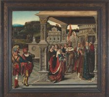 Saint Helena before the Pope in Rome, ca 1510-1520. Creator: Orley, Bernaert, van (1488-1541)