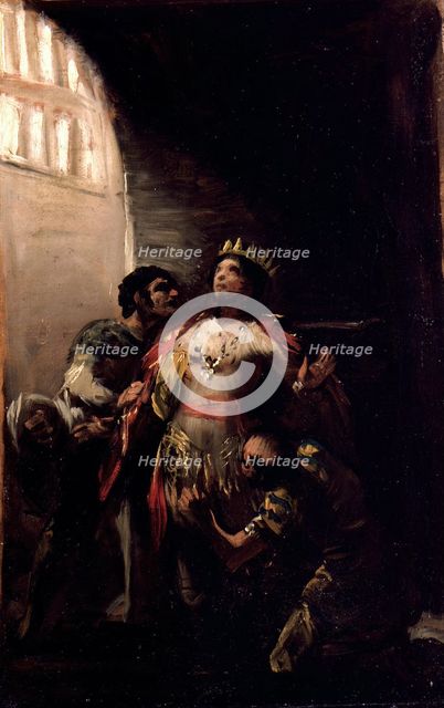 Saint Hermenegild in Prision. Artist: Goya, Francisco, de (1746-1828)
