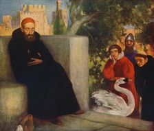 Saint Hugh of Lincoln and the Swan 1912. Artist: Winifred Mary Letts