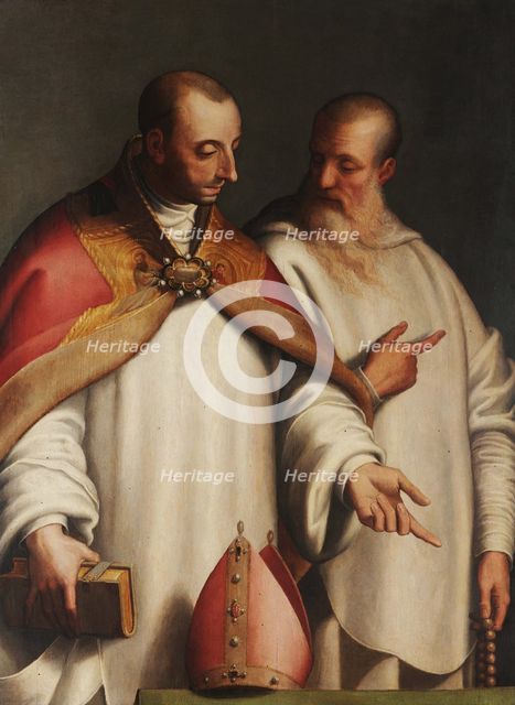 Saint Hugh of Lincoln and Blessed William of Fenoglio, 1576. Creator: Campi, Bernardino (1522-1591).