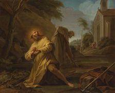 Saint Hymer in Solitude, c. 1735. Creator: Unknown