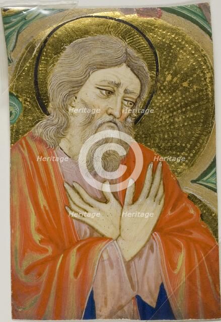 Saint in a Historiated Initial from a Choirbook, c. 1430. Creator: Unknown.