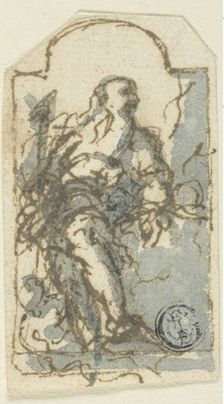 Saint in a Niche, n.d. Creator: Francesco Maffei