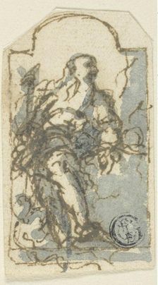 Saint in a Niche, n.d. Creator: Francesco Maffei