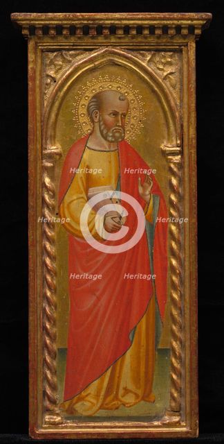 Saint in Red Cloak, late 19th - early 20th century. Creator: Unknown.