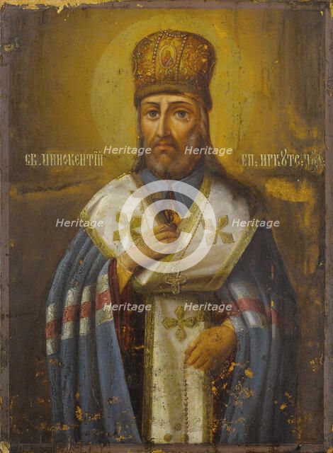 Saint Innocent, bishop of Irkutsk, 19th century. Artist: Russian icon  