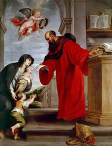 Saint Ives of Treguier, Patron of Lawyers, Defender of Widows and Orphans, between 1615 and 1616. Creator: Peter Paul Rubens