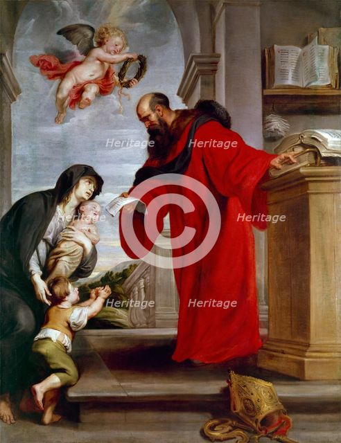 Saint Ives of Treguier, Patron of Lawyers, Defender of Widows and Orphans, between 1615 and 1616. Creator: Peter Paul Rubens.