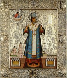 Saint Joasaph of Belgorod (1705-1754), 1911. Creator: Emelianov, K. (Early 20th cen.)