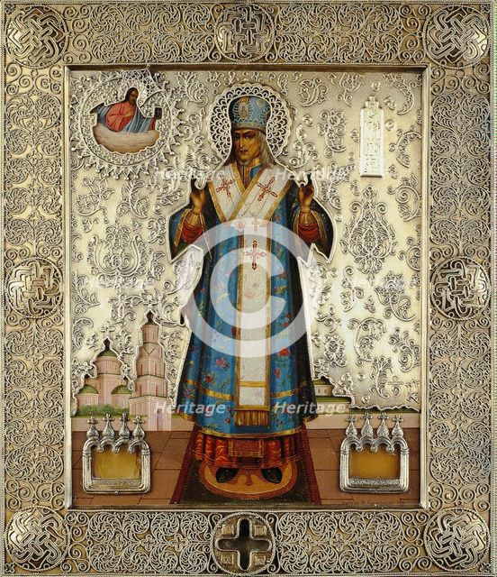 Saint Joasaph of Belgorod (1705-1754), 1911.  Creator: Emelianov, K. (Early 20th cen.).