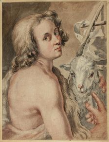 Saint John the Baptist with Lamb, n.d. Creator: Unknown