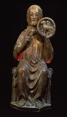 Saint John the Baptist, woodcarving sculpture