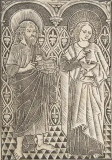 Saint John the Baptist and Saint John the Evangelist, 15th century. Creator: Master with the Cologne Arms