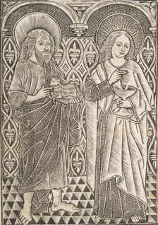 Saint John the Baptist and Saint John the Evangelist, 15th century. Creator: Master with the Cologne Arms