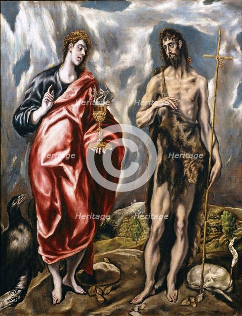 Saint John the Baptist and Saint John the Evangelist, 1600s. Creator: El Greco.