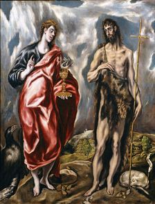 Saint John the Baptist and Saint John the Evangelist, 1600s. Creator: El Greco