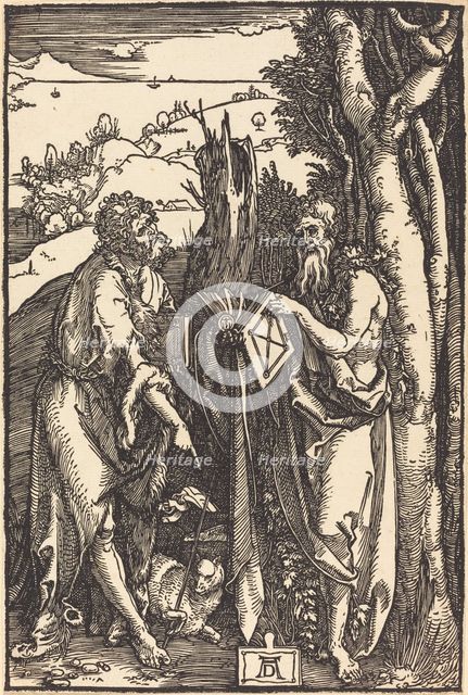 Saint John the Baptist and Saint Onuphrius, c. 1504. Creator: Albrecht Durer.
