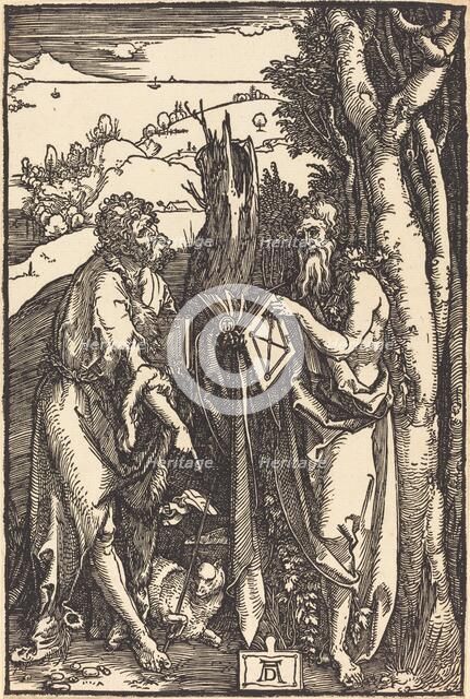 Saint John the Baptist and Saint Onuphrius, c. 1504. Creator: Albrecht Durer.