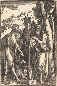 Saint John the Baptist and Saint Onuphrius, c. 1504. Creator: Albrecht Durer