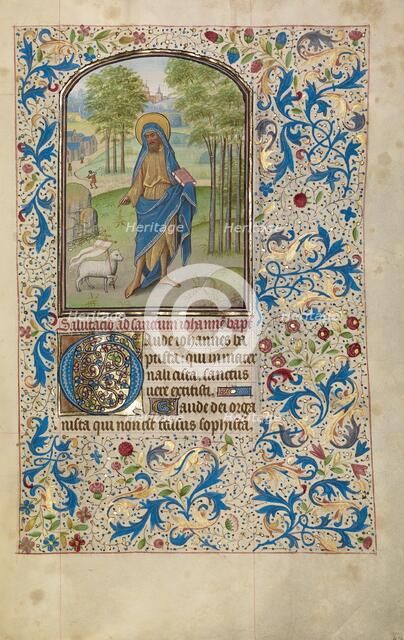 Saint John the Baptist; Arenberg Hours, early 1460s. Creator: Willem Vrelant.