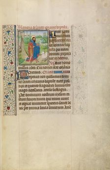 Saint John the Baptist; Arenberg Hours, early 1460s. Creator: Workshop of Willem Vrelant