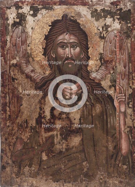 Saint John the Baptist, between 1600 and 1700. Creator: Serbian School.