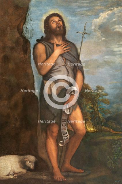 Saint John the Baptist, between c1550 and c1555. Creator: Titian.