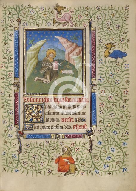 Saint John the Baptist; Book of Hours, about 1410. Creator: Unknown.
