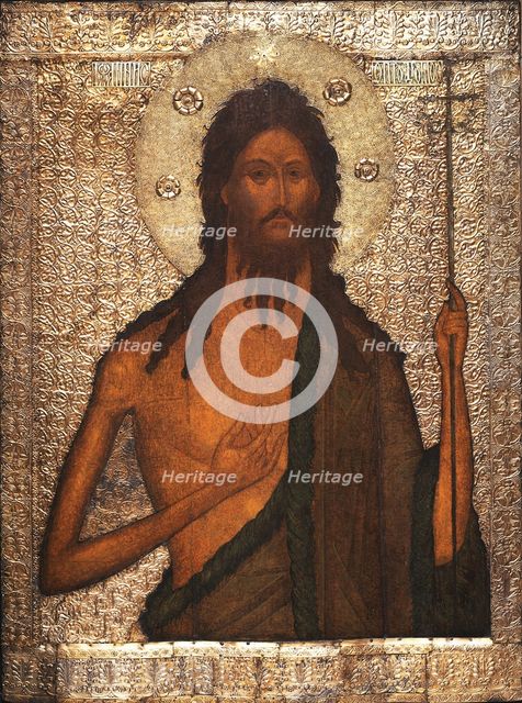 Saint John the Baptist, c. 1560. Artist: Russian icon  