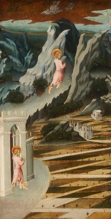 Saint John the Baptist Entering the Wilderness, 1455/60. Creator: Giovanni di Paolo