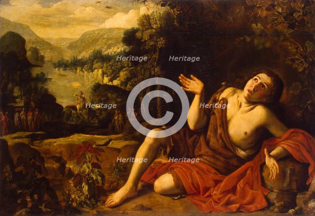 Saint John the Baptist in the Desert, 1630. Artist: Collantes, Francisco (1599-1656)