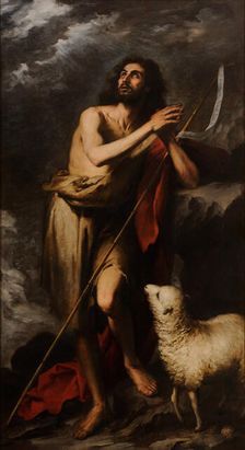 Saint John the Baptist in the Desert, 1665-1666. Creator: Murillo, Bartolomé Estebàn (1617-1682)