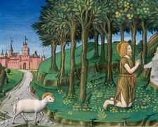 Saint John the Baptist in the Desert, Codex of Predis 1476. Creator: Cristoforo De Predis