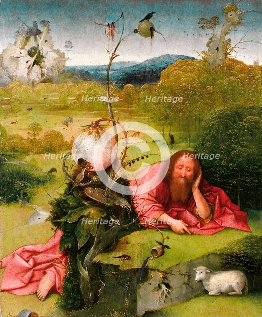 Saint John the Baptist in the Desert, Late 15th cen.. Artist: Bosch, Hieronymus (c. 1450-1516)