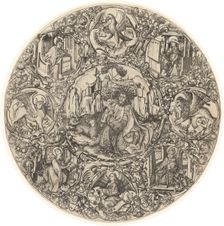 Saint John the Baptist in the Wilderness with the Lamb of God, Surrounded by..., 1466. Creator: Master ES