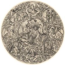 Saint John the Baptist in the Wilderness with the Lamb of God, Surrounded by..., 1466. Creator: Master ES