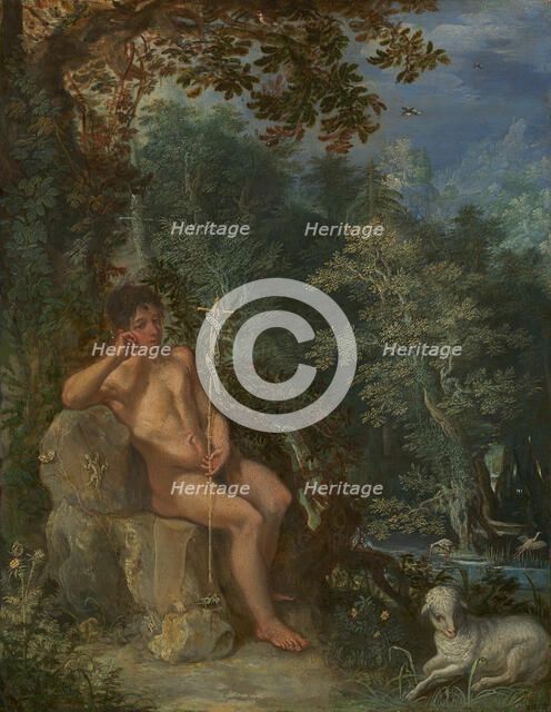 Saint John the Baptist in the Wilderness, c. 1602/03. Creator: Adam Elsheimer.