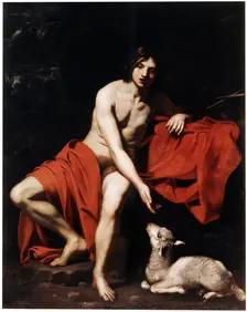 Saint John the Baptist in the Wilderness c1615-c1620. Artist: Nicolas Regnier