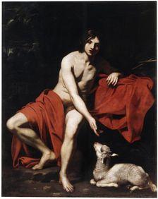 Saint John the Baptist in the Wilderness c1615-c1620. Artist: Nicolas Regnier