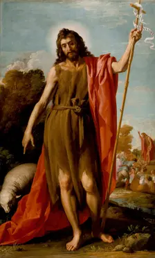 Saint John the Baptist in the Wilderness, c1635. Creator: Jusepe Leonardo