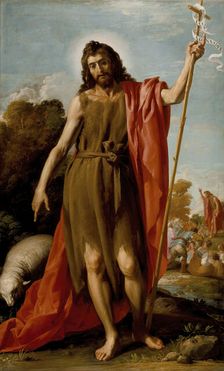 Saint John the Baptist in the Wilderness, c1635. Creator: Jusepe Leonardo