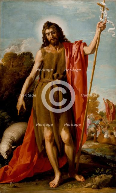 Saint John the Baptist in the Wilderness, c1635. Creator: Jusepe Leonardo.