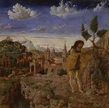 Saint John the Baptist in a Landscape, c1480. Creator: Giovanni Corente