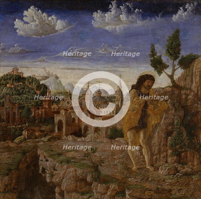 Saint John the Baptist in a Landscape, c1480. Creator: Giovanni Corente.